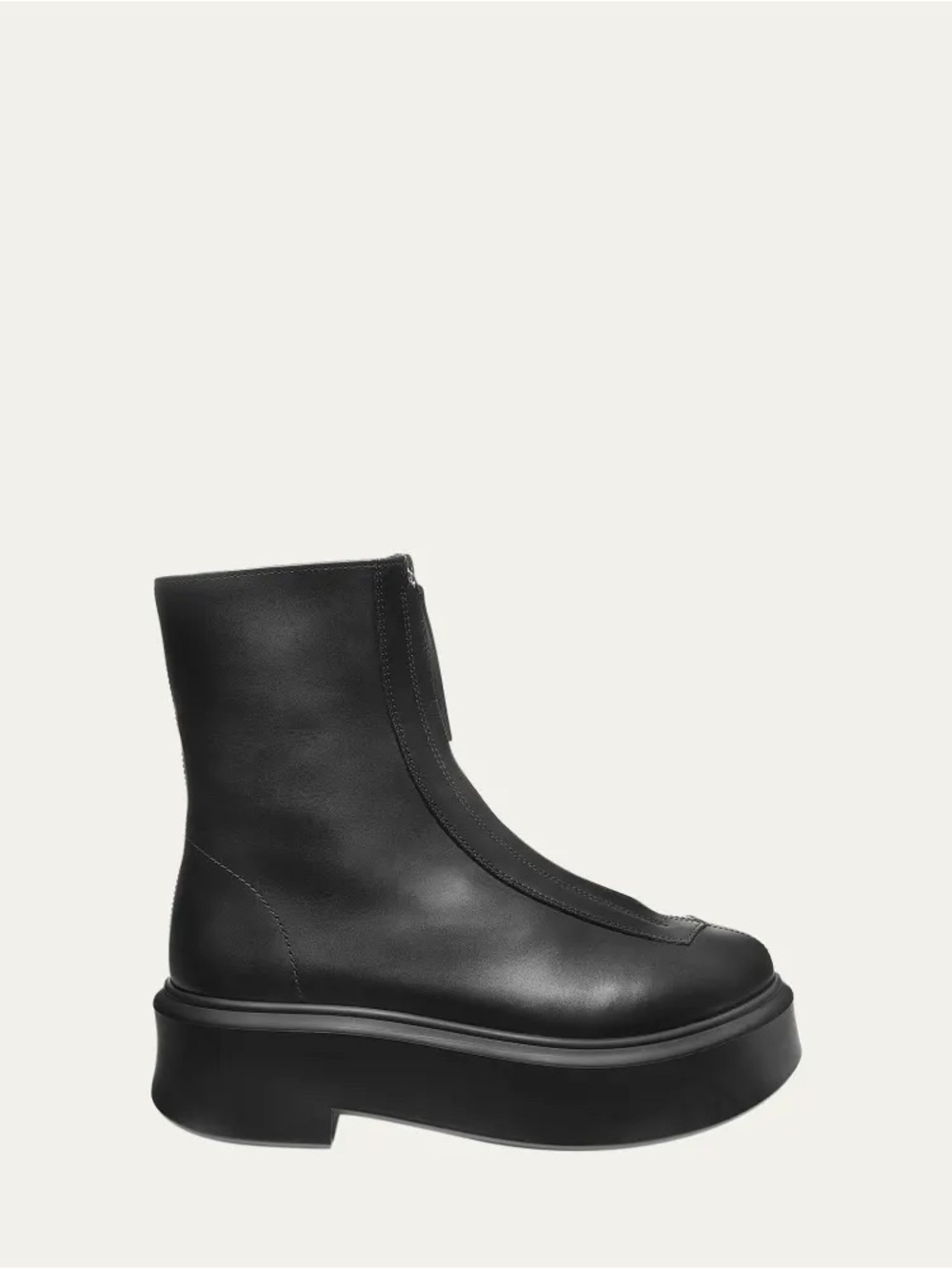 The Row Black leather zipped Boots